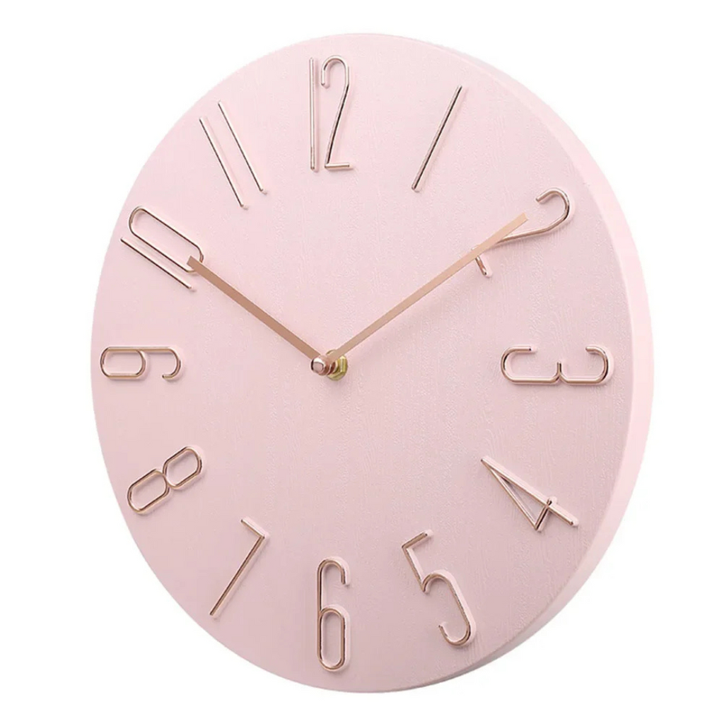 Minimalist Wall Clock Ø30 cm — Silent Quartz Mechanism