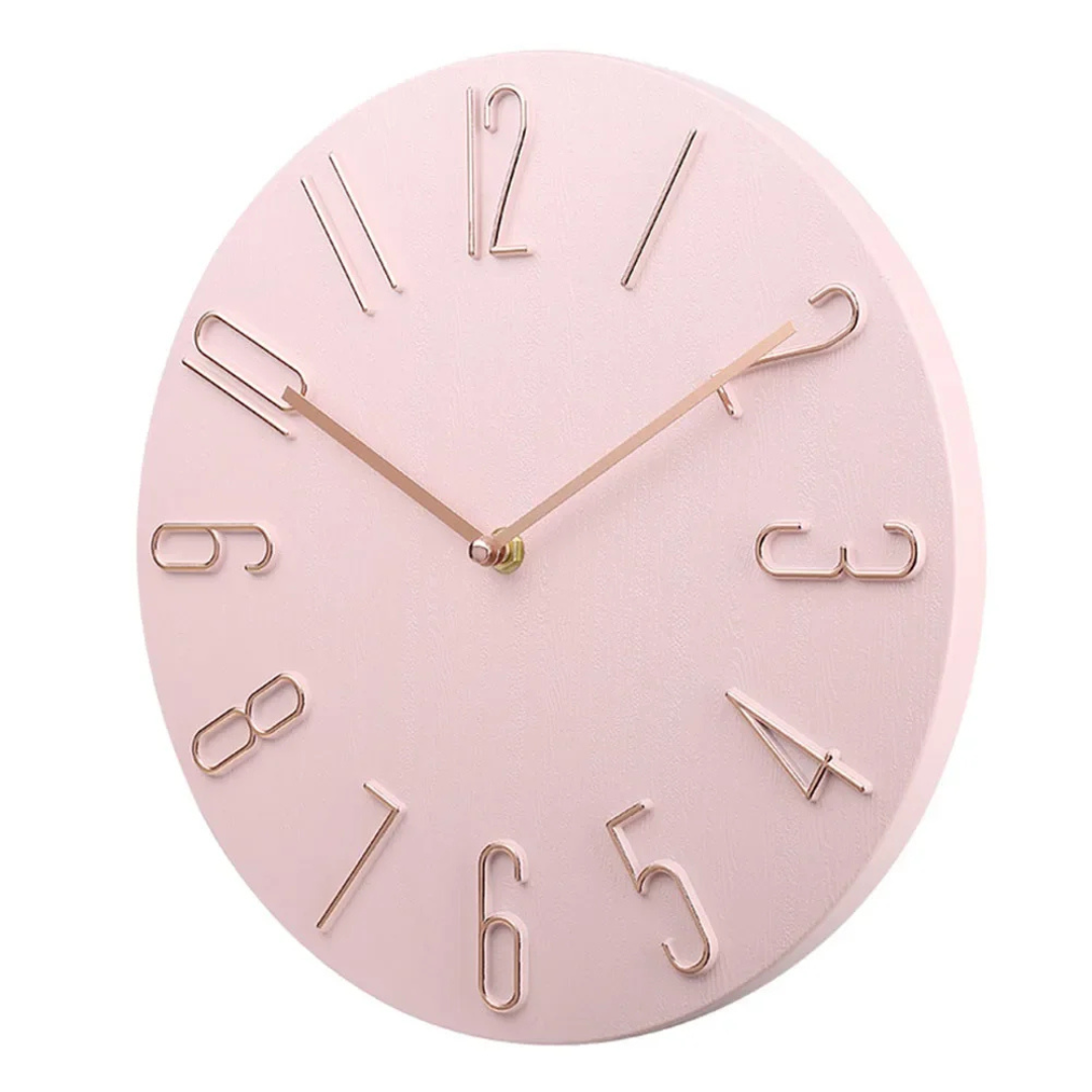 Minimalist Wall Clock Ø30 cm — Silent Quartz Mechanism