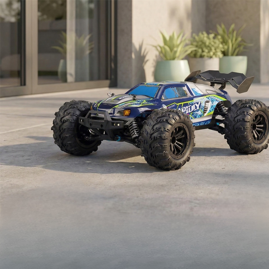 Skala 1:16 4WD-RC-lastbil — kraftfuld motor, tophastighed på op til 70 Kmh