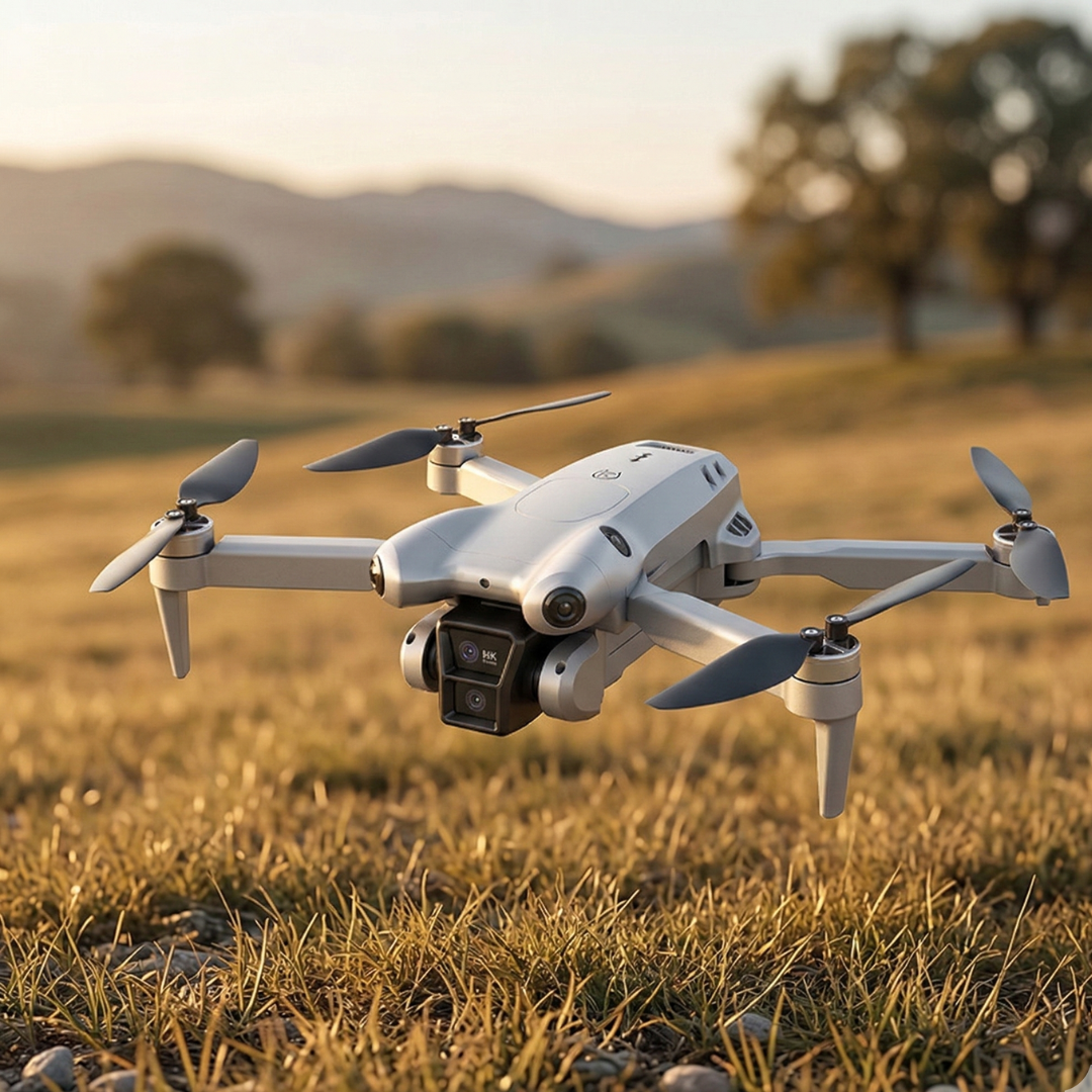 Dron con cámara dual 8K — Sistema automatizado para evitar obstáculos