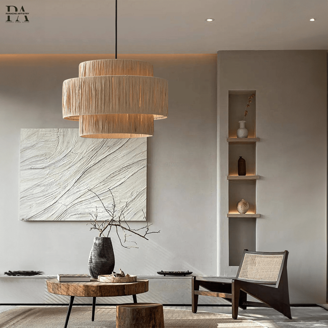 Solara Weave Pendant Light — Handcrafted Natural Rattan