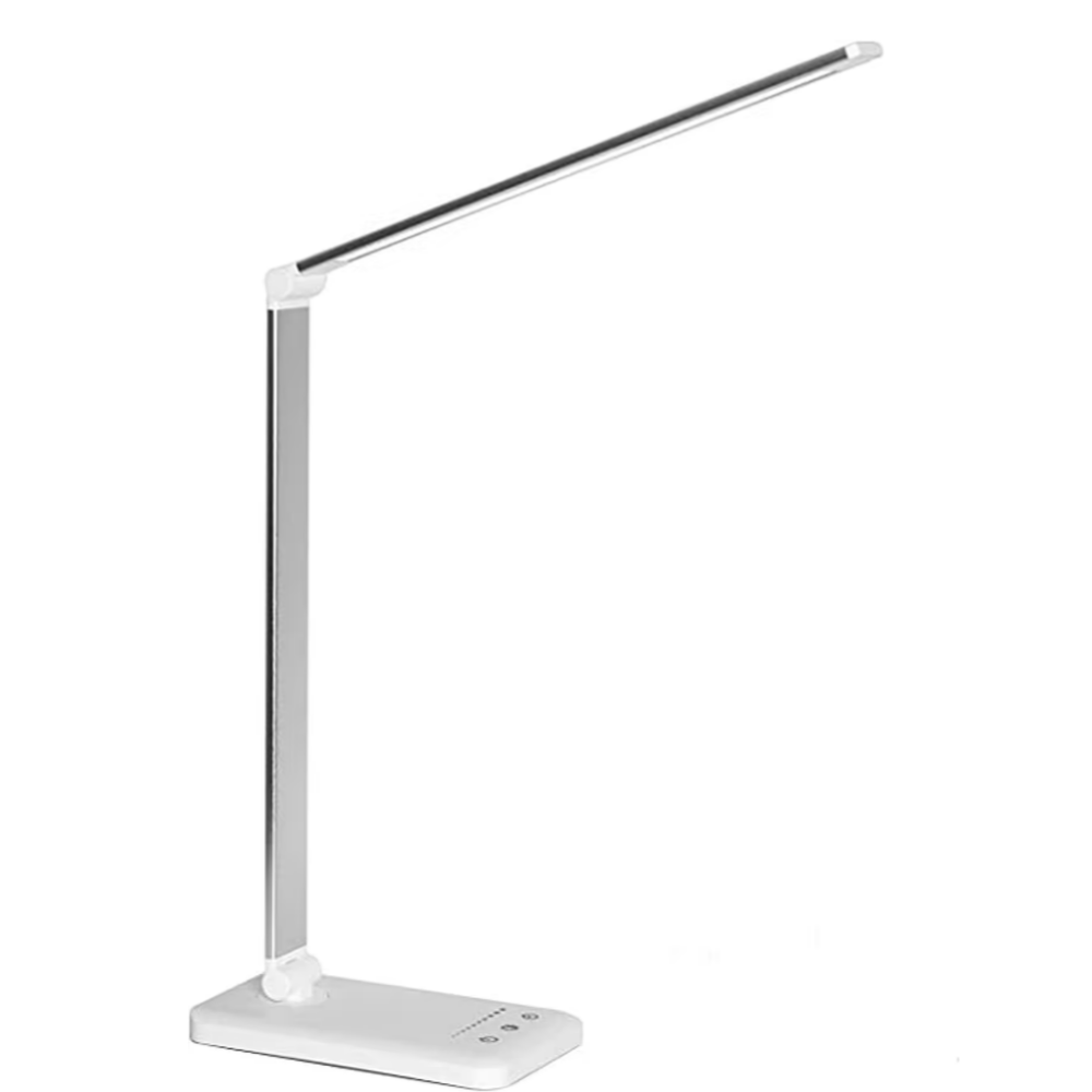 Lampă de birou LED — încărcare USB, 5 moduri, braț flexibil cu intensitate reglabilă