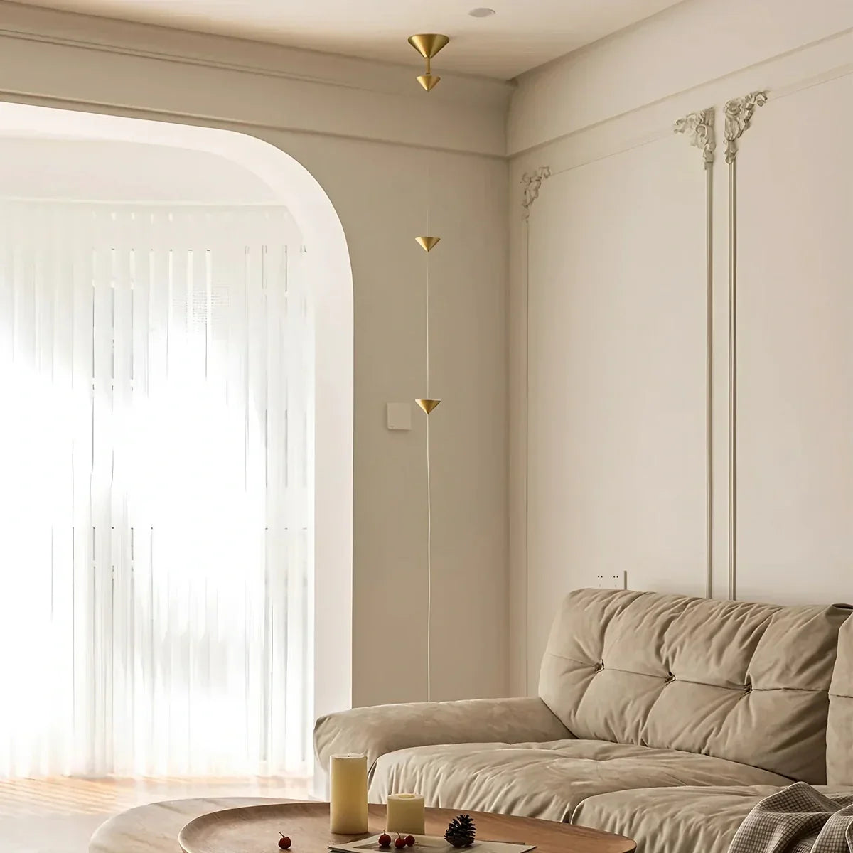 Ledlamp van vloer tot plafond — 4 lichtpunten, 2.5–3.2 m