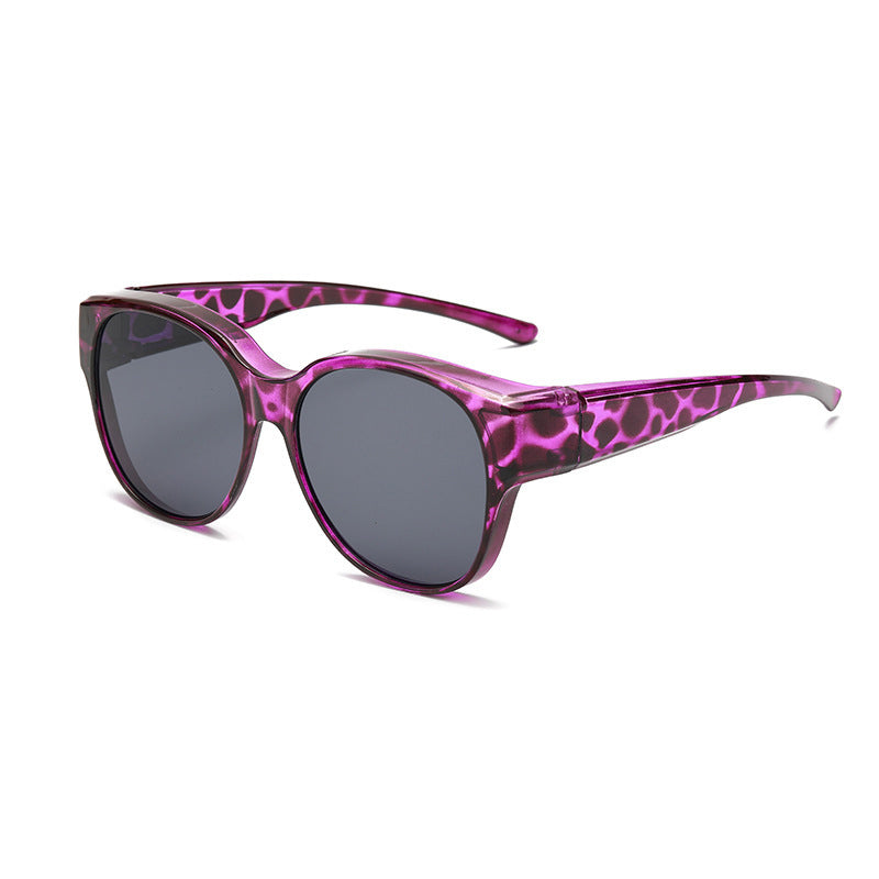 Polarisierte UV400-Cat-Eye-Sonnenbrille zum Aufstecken über Brillen