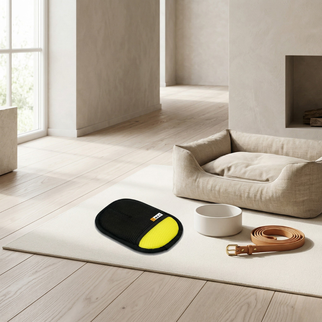 Guante electrostático para eliminar el pelo de mascotas — Lavable, reutilizable y de una sola pasada