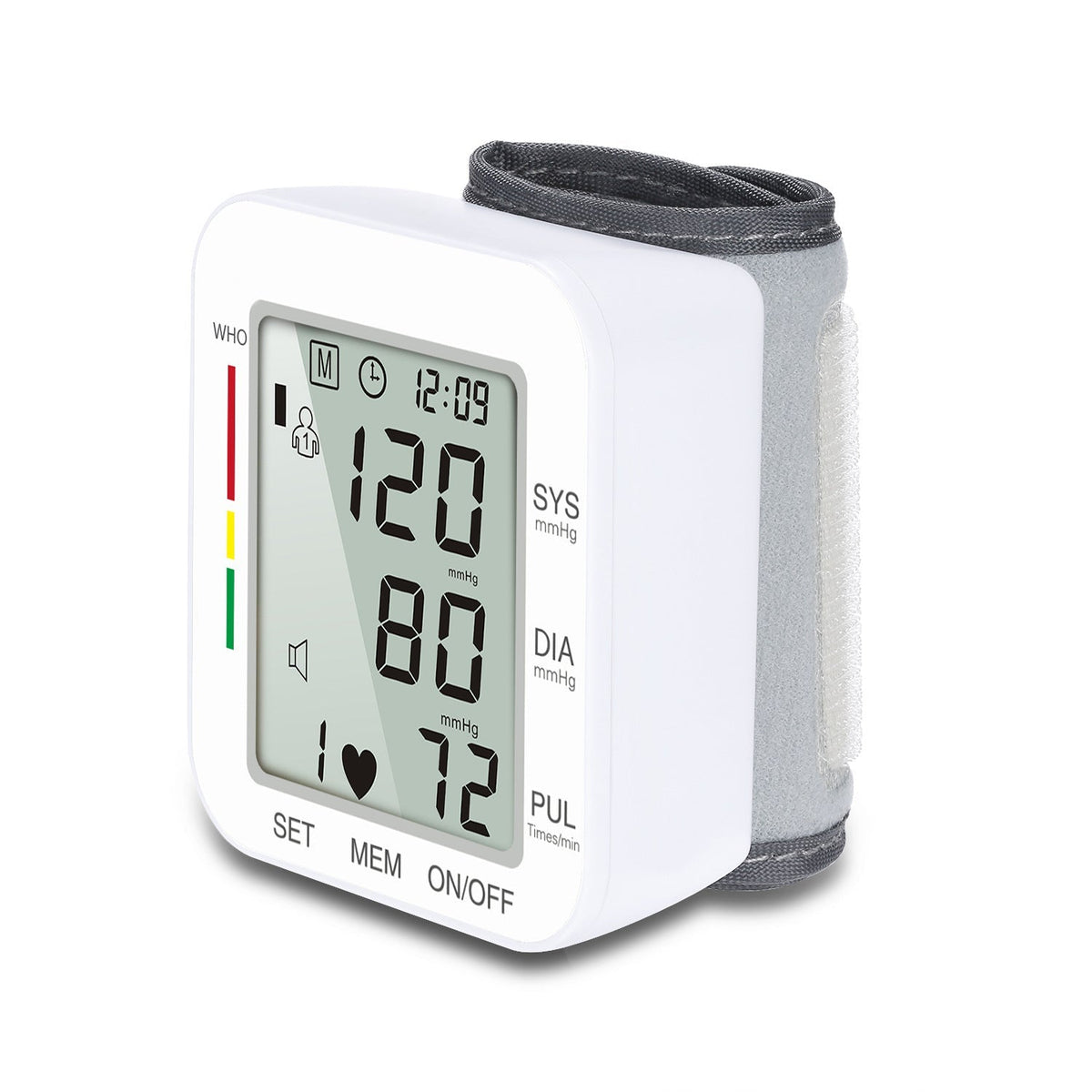 Digital Wrist Blood Pressure Monitor — LCD Display