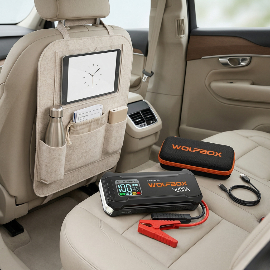 Tragbares 24000mAh-Auto-Starthilfegerät — 4000A Spitzenstrom