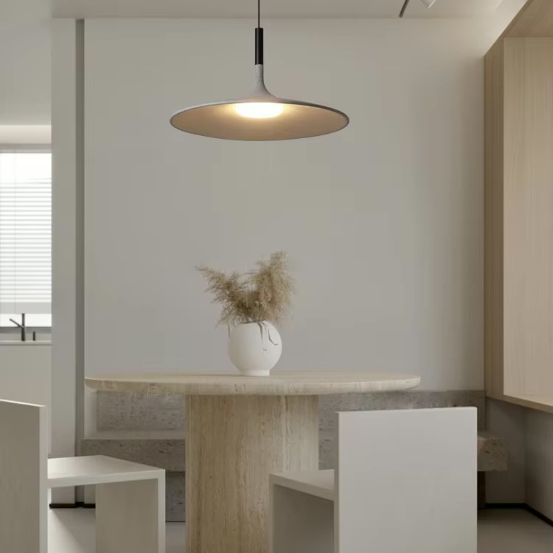 LyraStone Pendant Light — Natural LED Glow, Hand Knitted Finish
