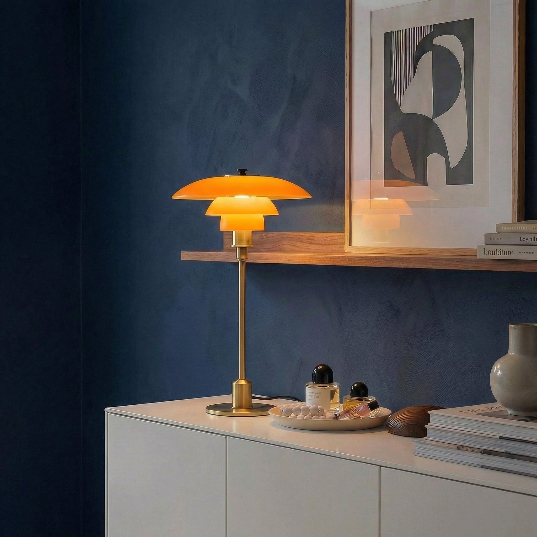 Nordica Halo Scandinavian Glass Table Light - Wildoxy