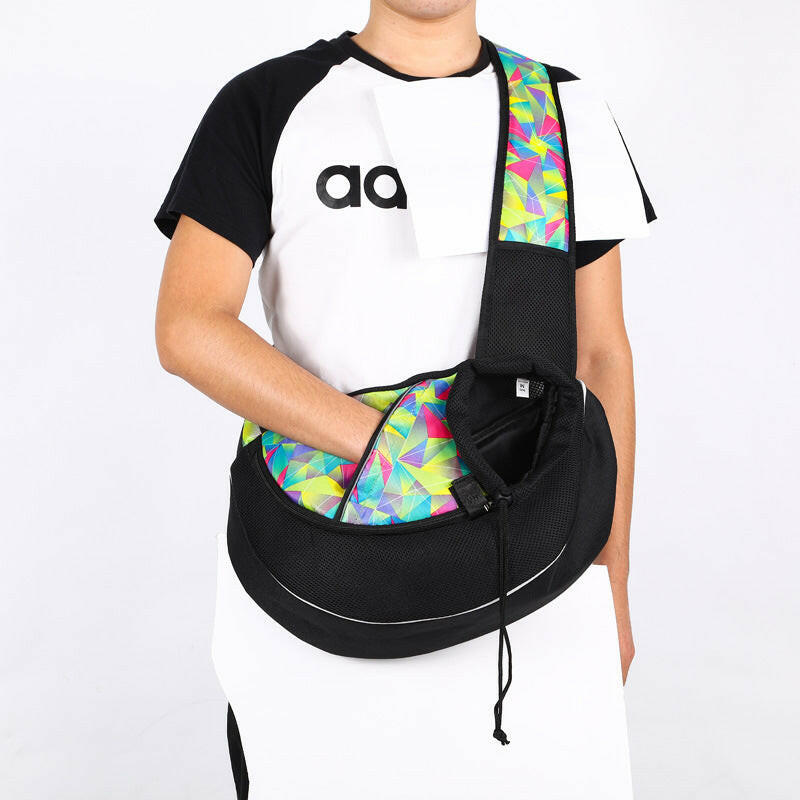 Bolsa transportadora para mascotas — Malla transpirable, correa de hombro ajustable