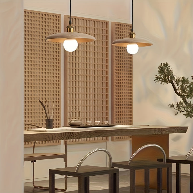 Modern Nordic Solid Wood Pendant Light | Scandinavian Ceiling Lamp | Wildoxy