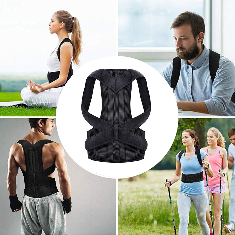 Ergonomiskt justerbart ventilerande hållningsstöd — unisex