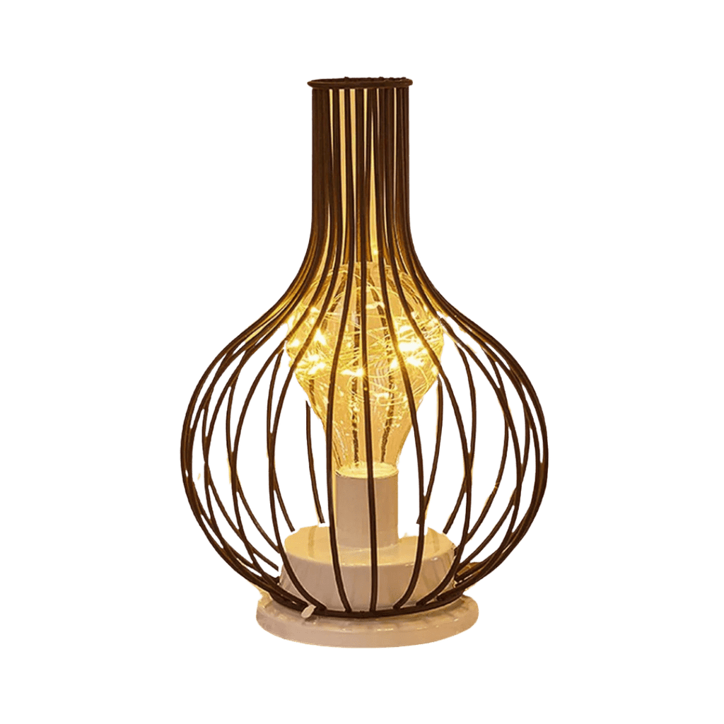 Lámpara de mesa LED inalámbrica - luz ambiental moderna de acero