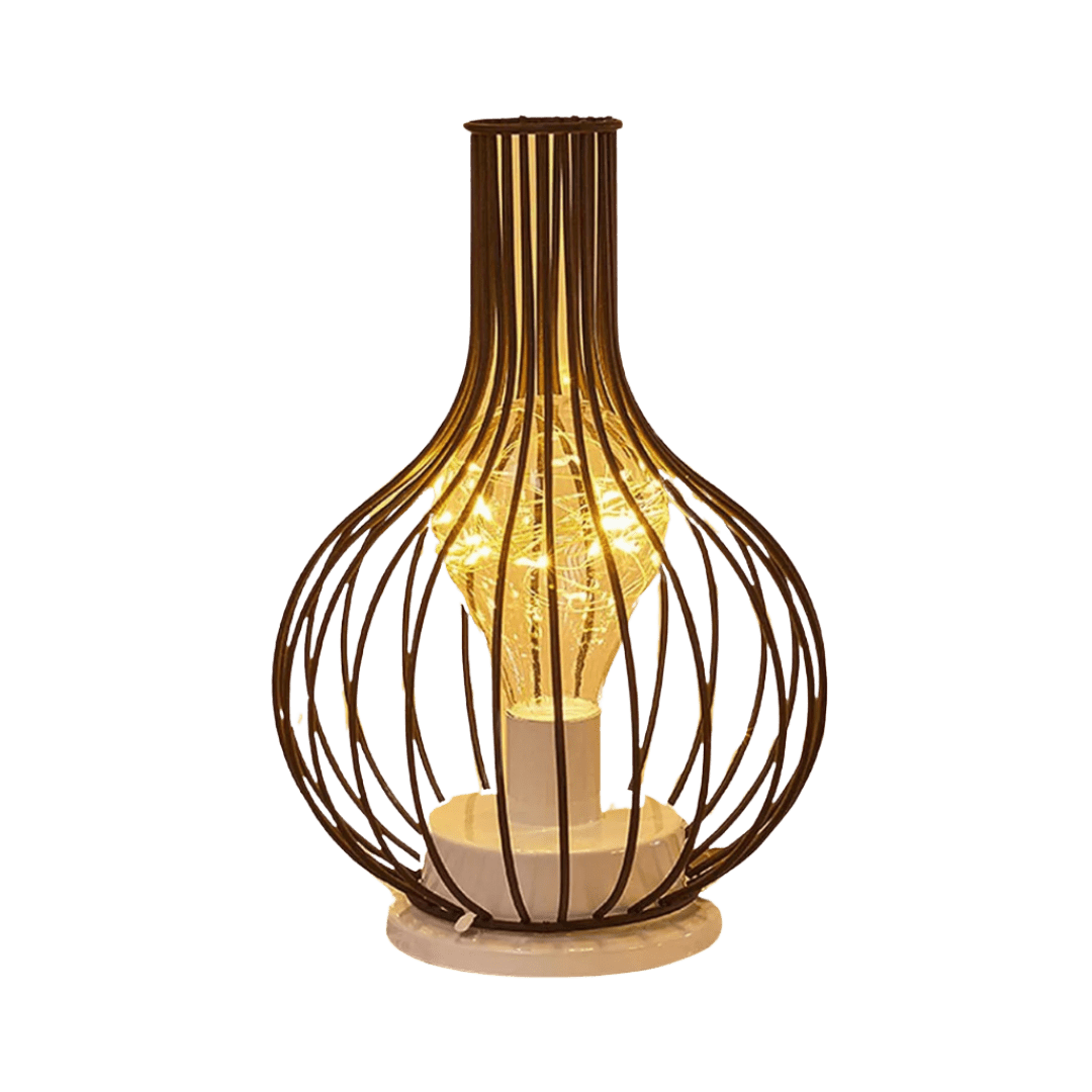 Lámpara de mesa LED inalámbrica - luz ambiental moderna de acero