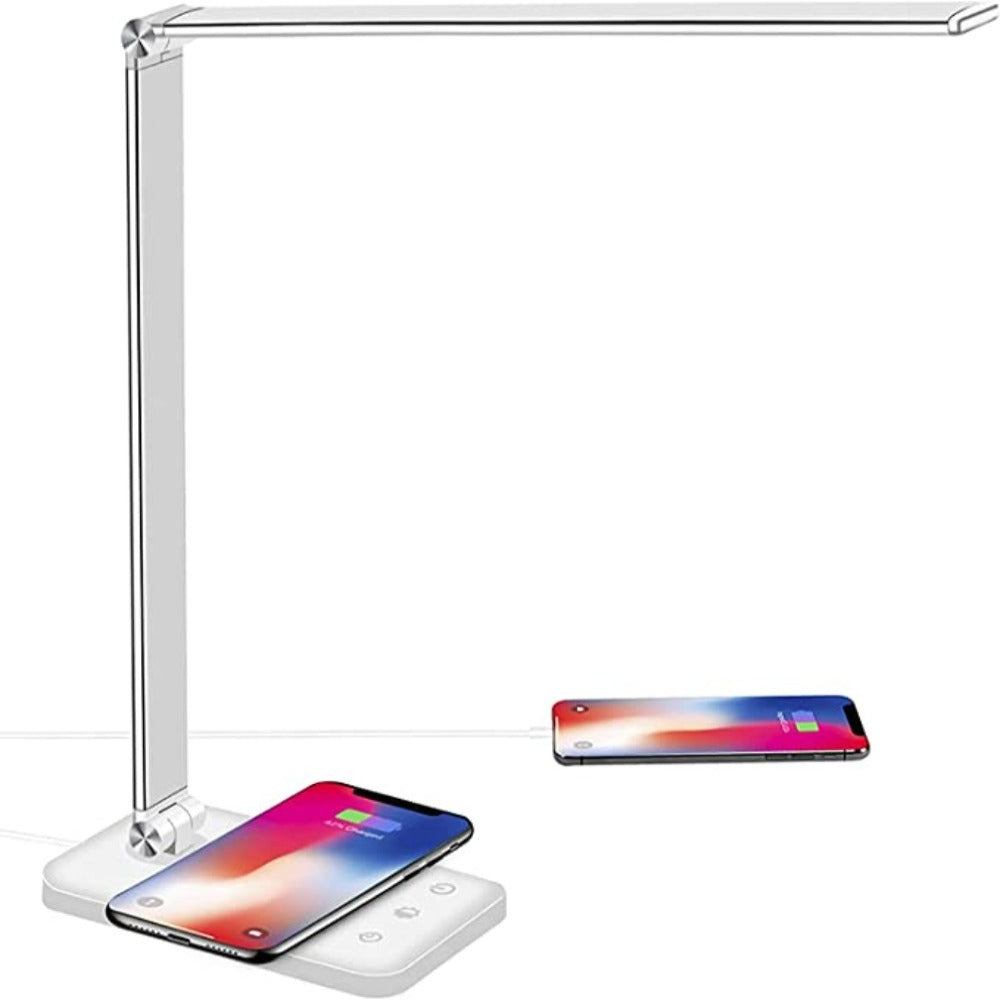 Lampă de birou LED — încărcare USB, 5 moduri, braț flexibil cu intensitate reglabilă