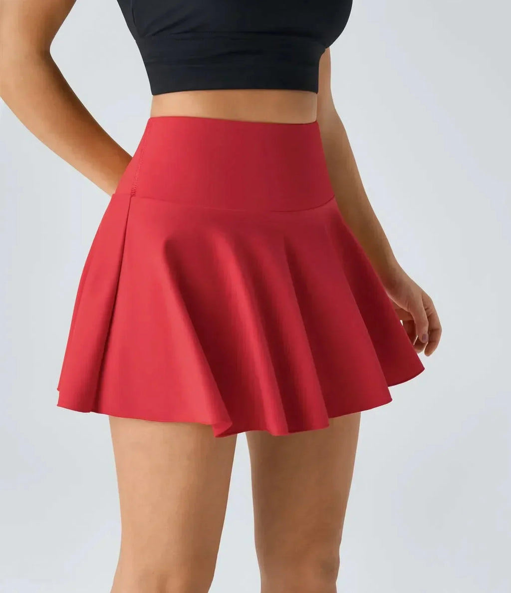 SwiftFlex Tennis Skirt — UPF50 Sun Protection, Integrated Shorts