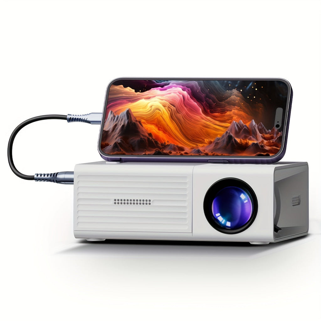 コンパクトミニLEDプロジェクター - 3000ルーメンHD、HDMI/USB/AV