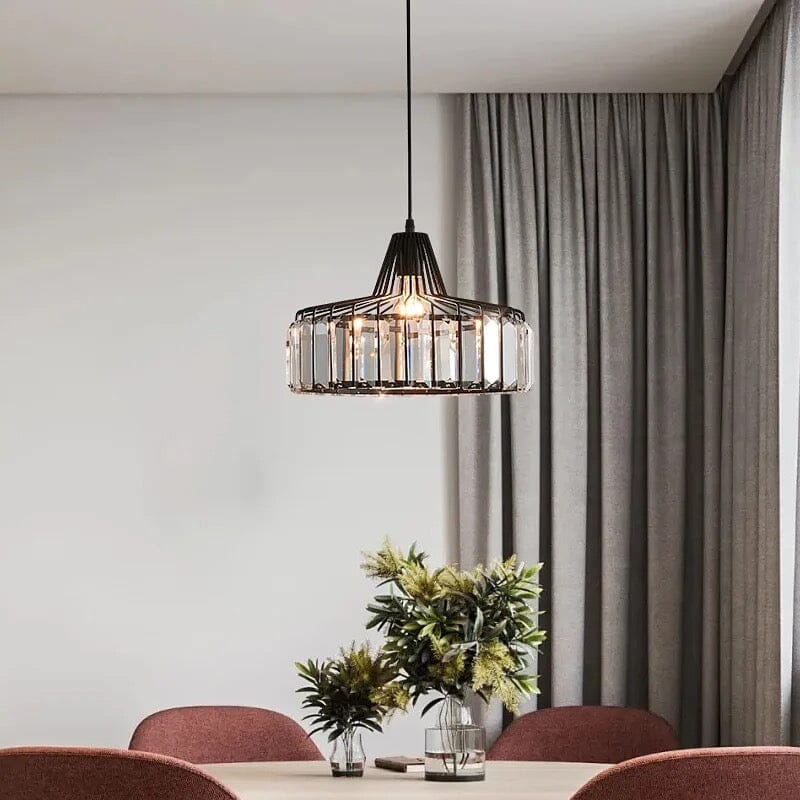Lyra Prismatic Crystal Ceiling Pendant Light