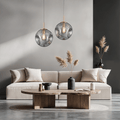 Novae-pendellampe i glas — elegant minimalistisk profil, flerfarvet finish