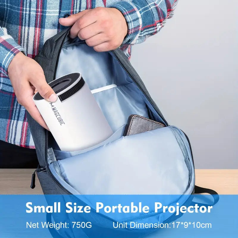 Compact Mini Projector — 4K Ultra HD Wireless Streaming