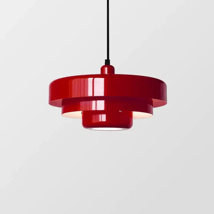 Vintage-pendellampe i metal — varm hvid LED, sort og bronze