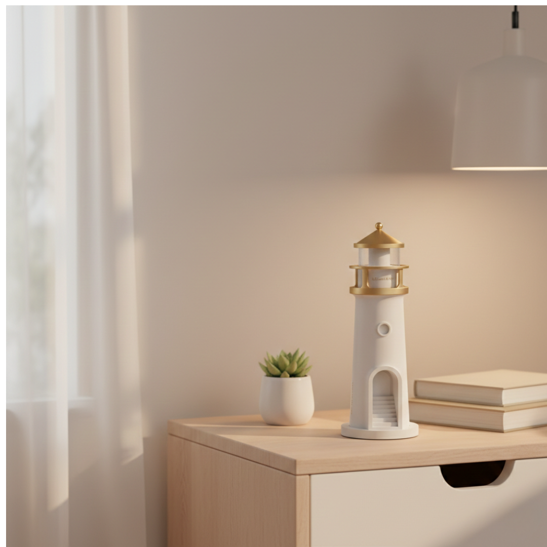 Compact Lighthouse Projector Lamp Built-In Speaker