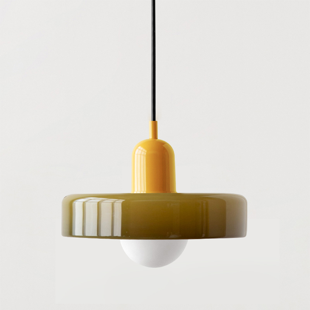 Luccon-pendellampe med dobbeltglas, G9, 35 cm