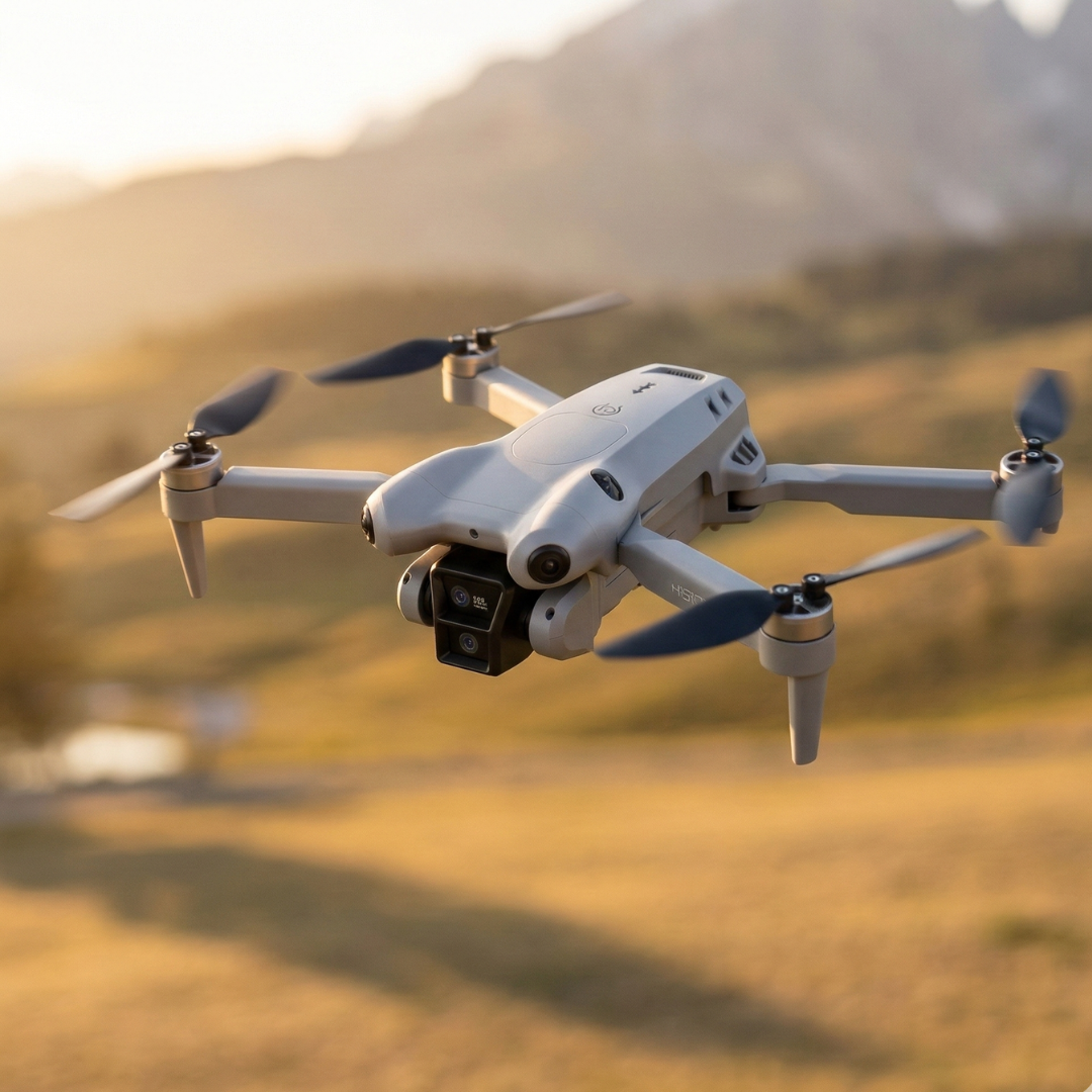 Dron con cámara dual 8K — Sistema automatizado para evitar obstáculos