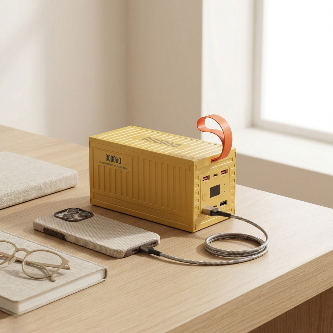 Powerbank 60000mAh — wyświetlacz cyfrowy, Power Delivery 22.5W, Quick Charge 3.0