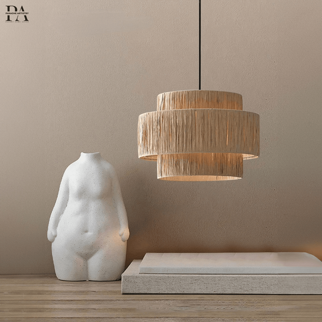 Solara Weave Pendant Light — Handcrafted Natural Rattan