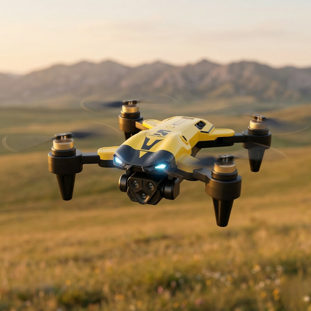 Quadcopter 8K — Σύστημα τριπλής κάμερας, αναδιπλούμενος σκελετός, κινητήρες χωρίς ψήκτρες
