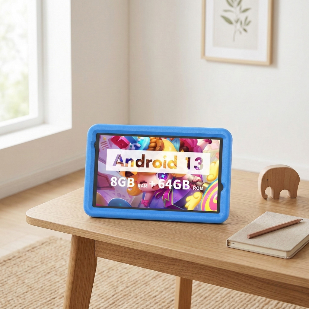 Tableta Android de 8 pulgadas — 8GB de RAM, 64GB de almacenamiento, cámaras duales