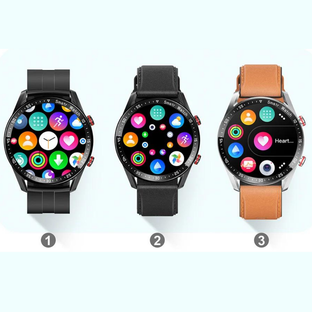 Luxus-Smartwatch — Bluetooth-Lautsprecher & Fitness-Tracking