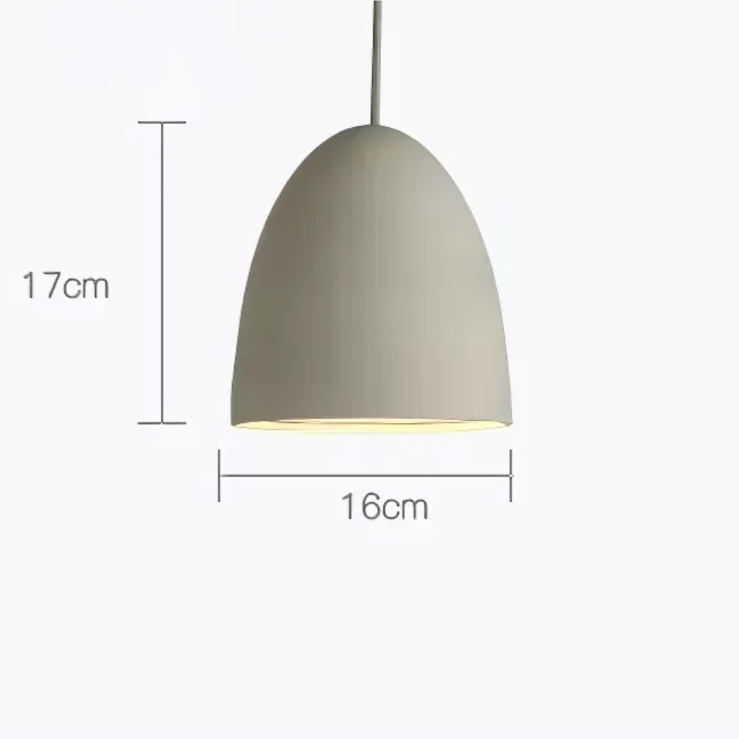 NovaCrest Cement Pendant Light Series — Touch Switch, Integrated Warm White LED