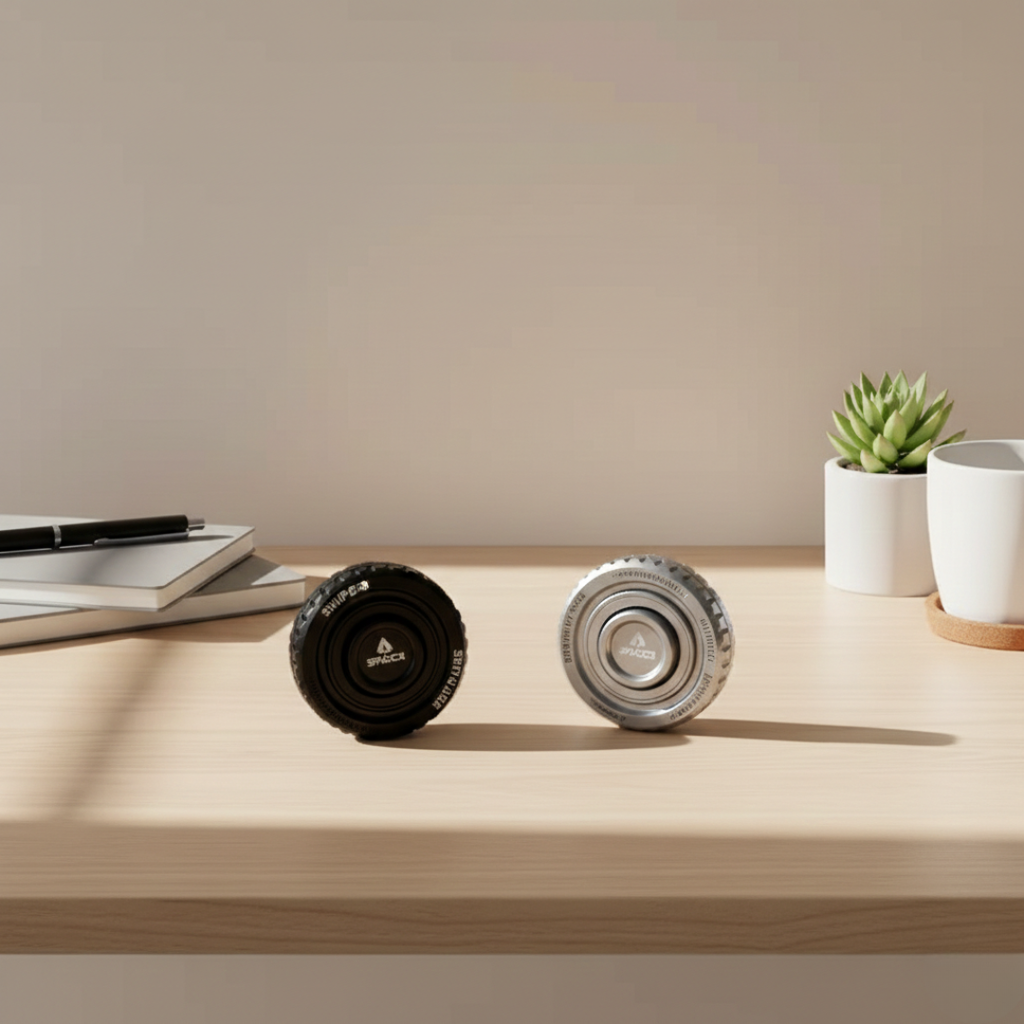 Spinner de acero inoxidable — Giro fluido y satisfactoria respuesta táctil