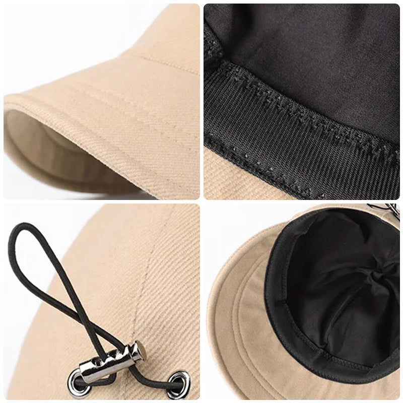 Sombrero plegable transpirable para mujer con protección UV