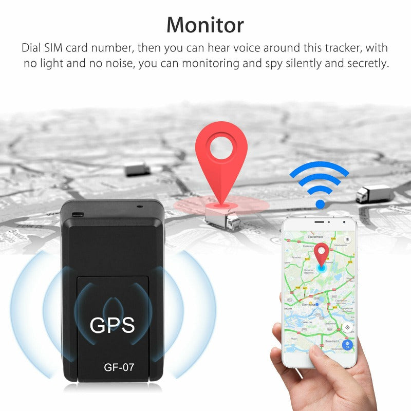 גשש GPS — מגנטי, מעקב בזמן אמת, קול, המתנה של 12 יום