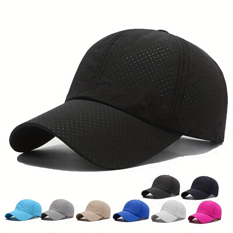 Șapcă sport din plasă cu uscare rapidă — Protecție UV, unisex