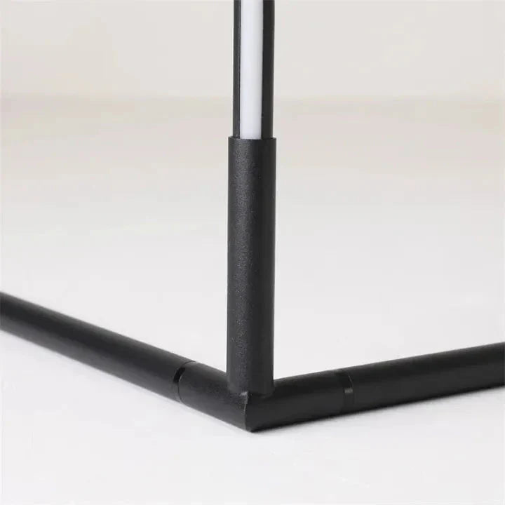142cm Aluminum LED Corner Lamp — Dimmable, Remote, 3 Colors
