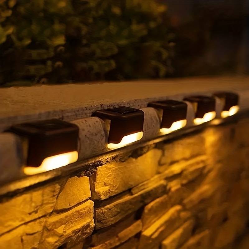 Solar LED Outdoor Fence Wall Light Colourful - Wildoxy