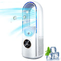 Kabelloser kompakter Luftkühler — Leiser USB-Ventilator, 100ml Tank