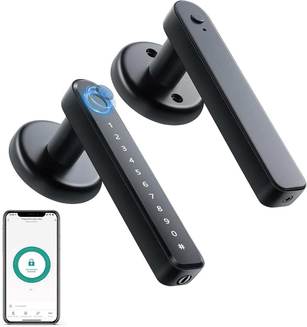 Cerradura inteligente para puerta — Acceso mediante huella dactilar biométrica