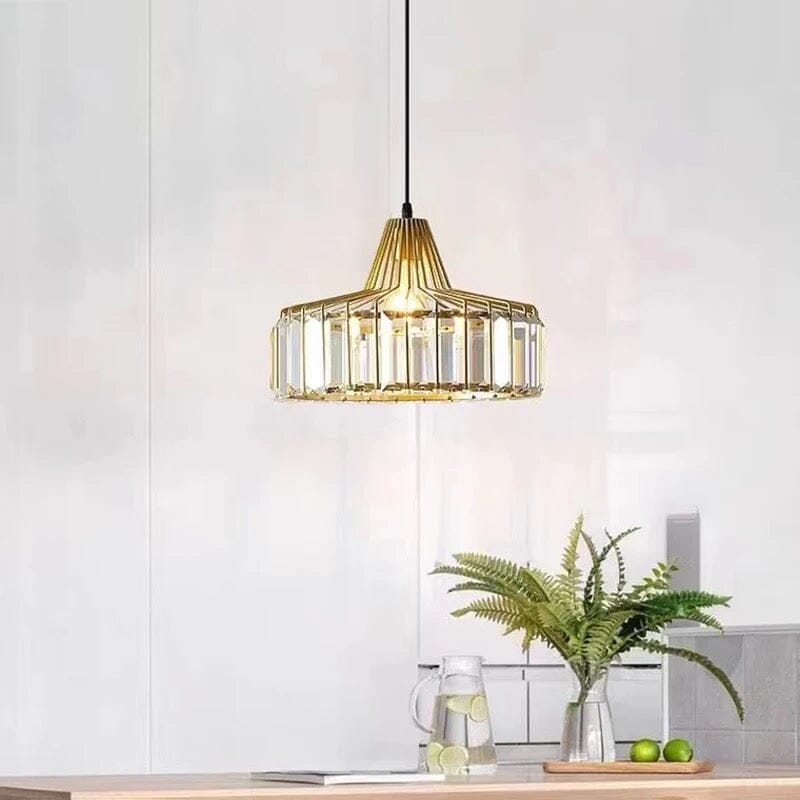 Lyra Prismatic Crystal Ceiling Pendant Light