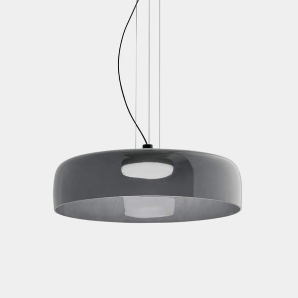 AuroraHaze Nordic Glass Pendant Lamp — Combined Glass And Metal Shade Design