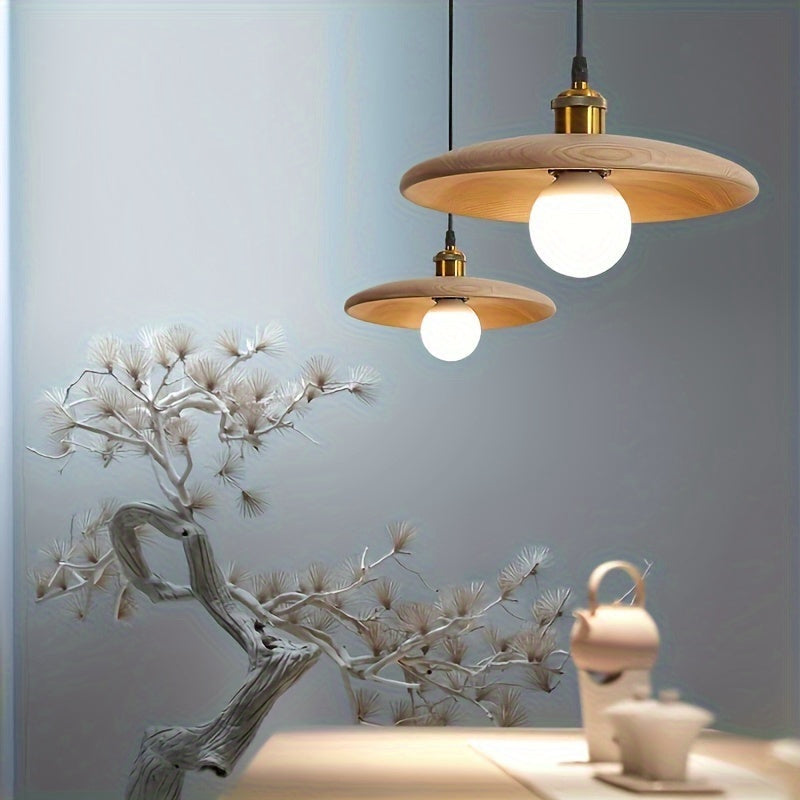 Modern Nordic Solid Wood Pendant Light | Scandinavian Ceiling Lamp | Wildoxy