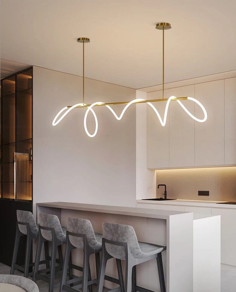 LumaTwirl LED Pendant Light — Warm Glow, Soft Shading Effect