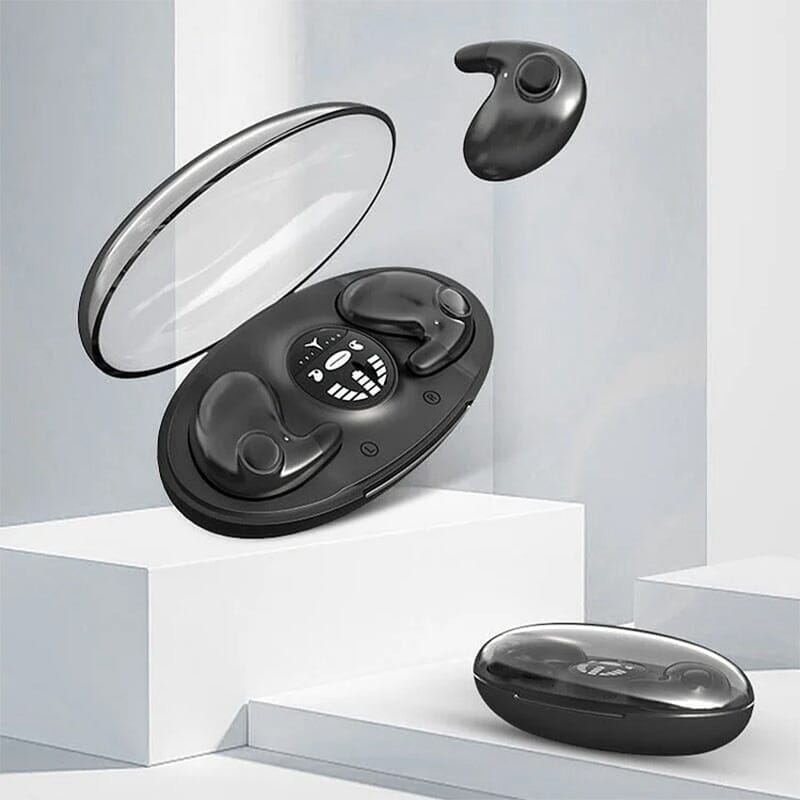 Langattomat Bluetooth 5.3 -nappikuulokkeet nukkumiseen — kompaktit, melua vaimentavat