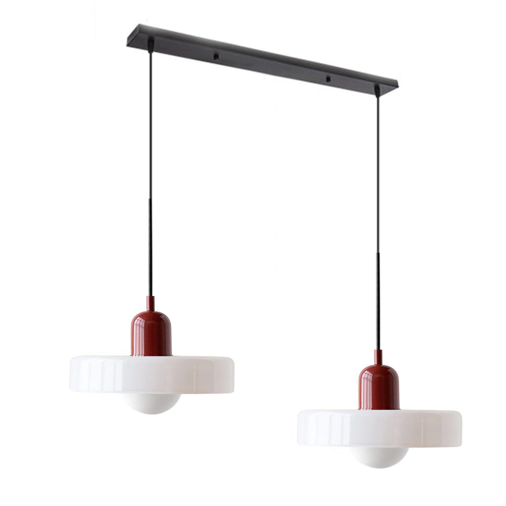 Luccon-pendellampe med dobbeltglas, G9, 35 cm