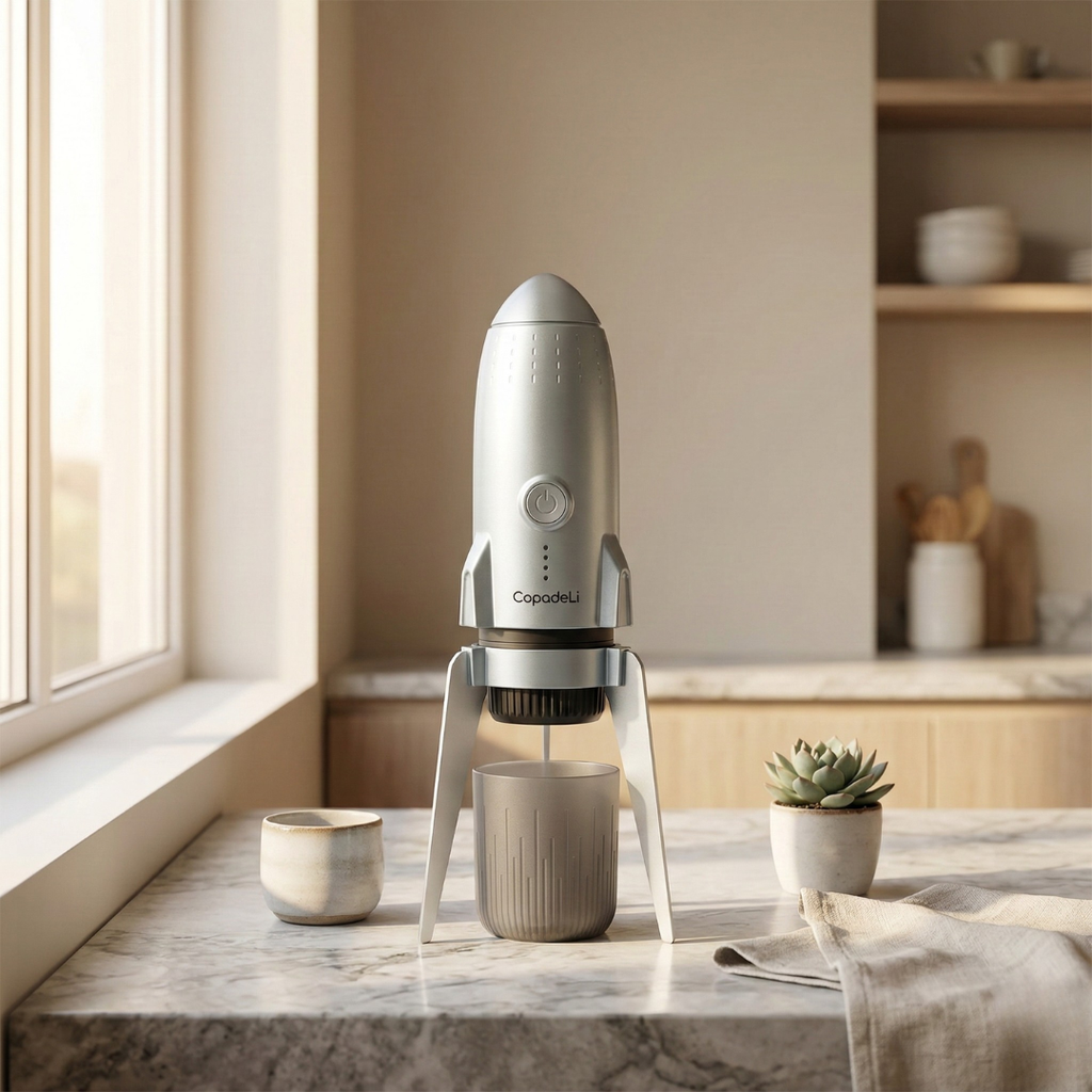 Cafetera espresso compacta con autocalentamiento — Compatible con café molido y cápsulas