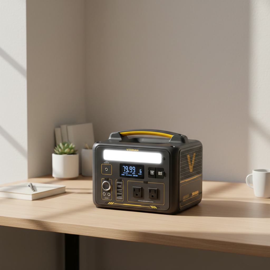 Draagbare zonnestroomgenerator van 299Wh — Piekvermogen van 1200W